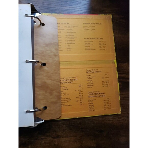 Woman's Day Collectors Cookbook VINTAGE 1970 Yellow Hardcover  Binder Ephemera - Picture 9 of 11